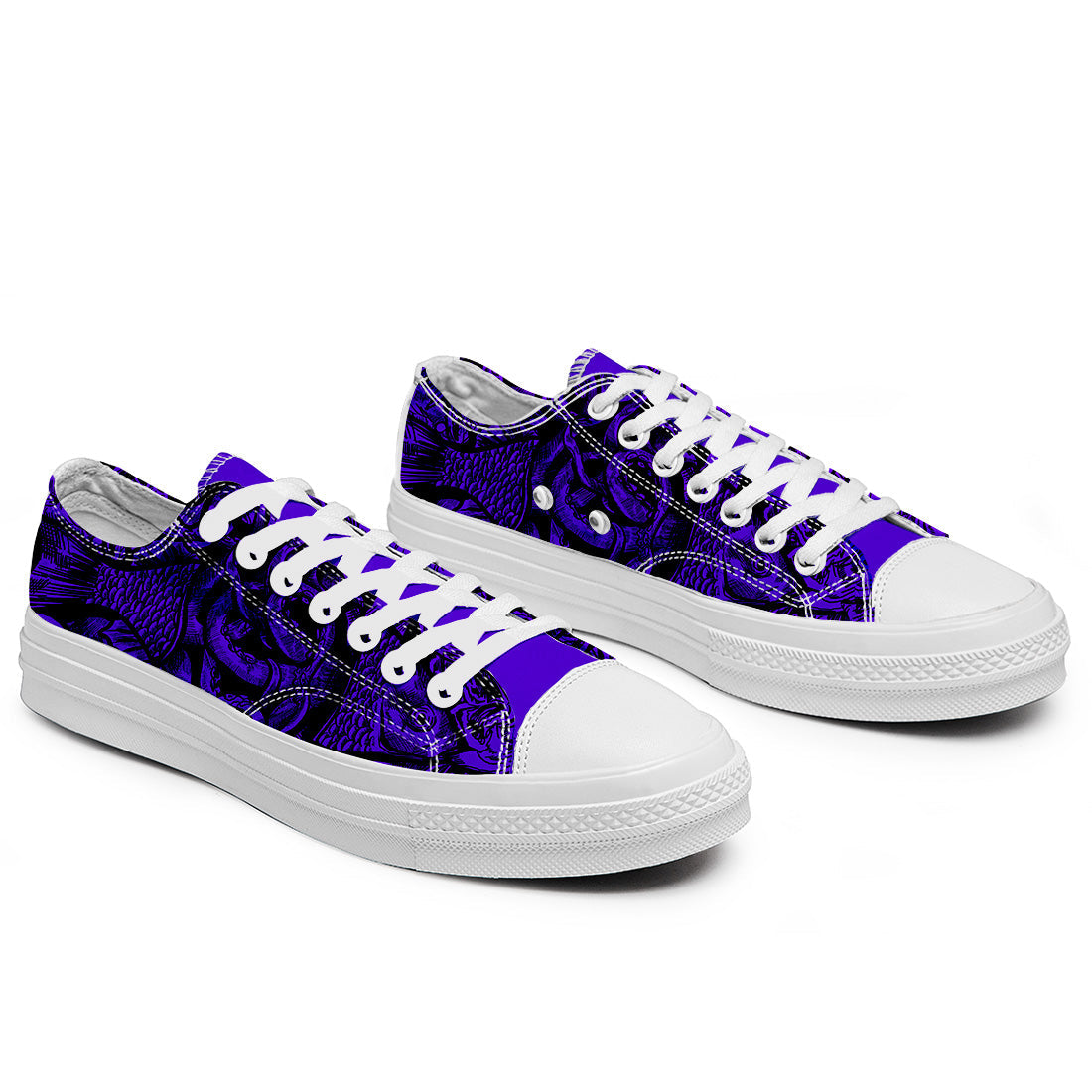 Resalta tu estilo con las zapatillas bajas de lona Fish para hombre y mujer