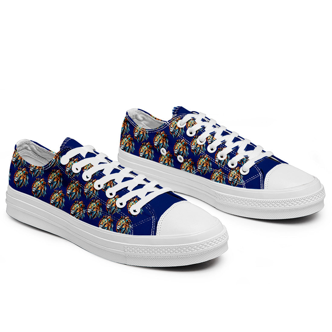 Resalta tu estilo con las zapatillas bajas de lona Lion para hombre y mujer