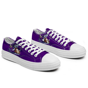 Realza tu estilo con las zapatillas bajas de lona Shark para hombre y mujer