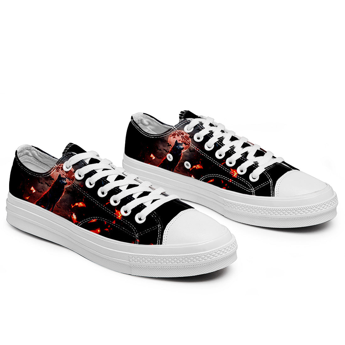 Realza tu estilo con las zapatillas bajas de lona Wolf para hombre y mujer