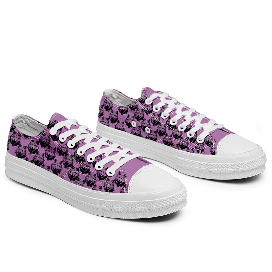 Realza tu estilo con las zapatillas bajas de lona Wolf para hombre y mujer