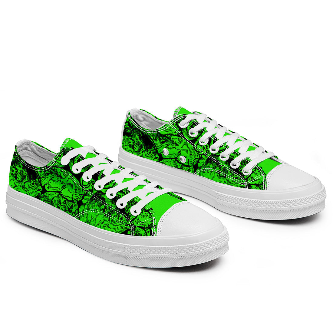 Resalta tu estilo con las zapatillas bajas de lona Fish para hombre y mujer