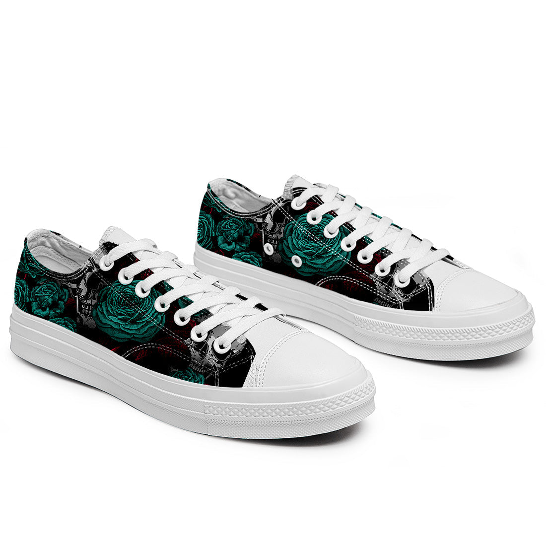 Resalta tu estilo con las zapatillas bajas de lona Skeleton para hombre y mujer