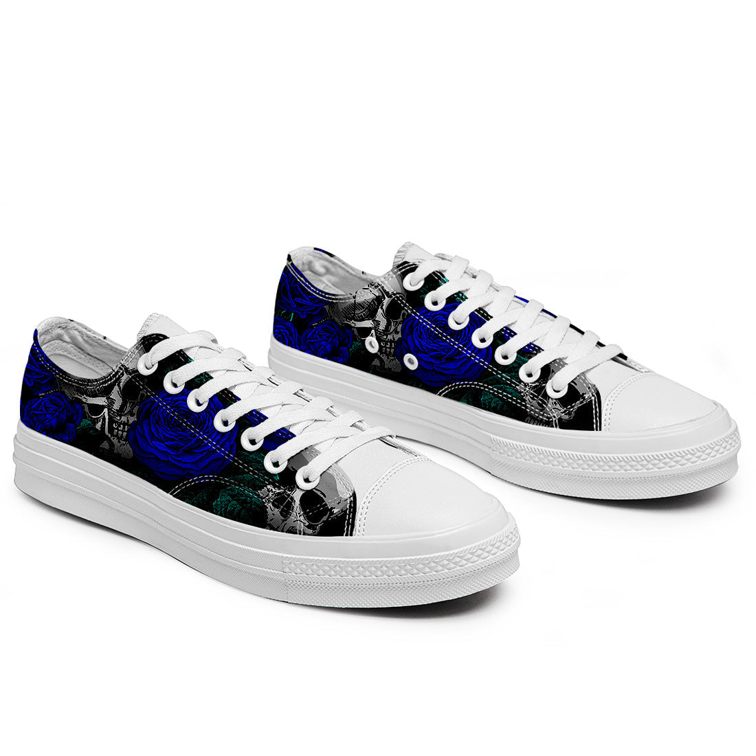 Resalta tu estilo con las zapatillas bajas de lona Skeleton para hombre y mujer