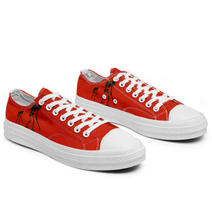 Resalta tu estilo con las zapatillas bajas de lona Skeleton para hombre y mujer