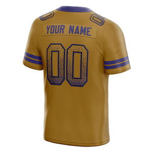 custom authentic drift fashion football jersey gold-purple mesh