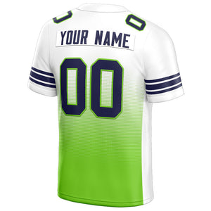 custom authentic drift fashion football jersey neon green-navy