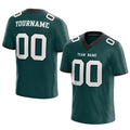 customized authentic football jersey midnight green white-black mesh