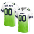custom authentic drift fashion football jersey white-neon green