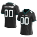 custom authentic football jersey black white mesh