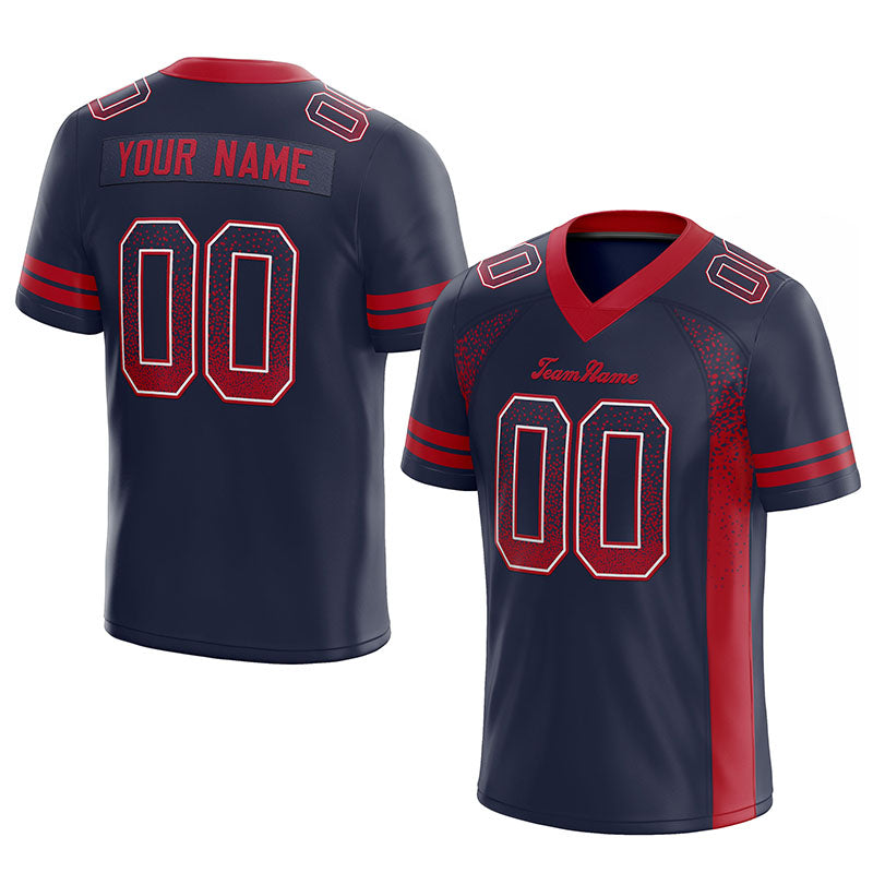 custom authentic drift fashion football jersey white-neon green mesh