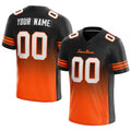 custom authentic drift fashion football jersey black  -orange