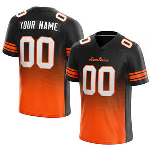 custom authentic drift fashion football jersey black  -orange