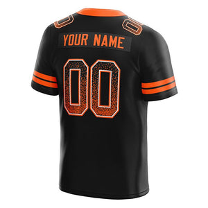 custom authentic drift fashion football jersey gray-orange mesh