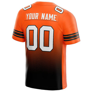 custom authentic drift fashion football jersey gray-orange
