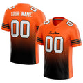 custom authentic drift fashion football jersey black  -orange