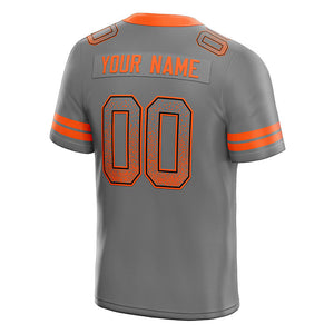 custom authentic drift fashion football jersey black-orange mesh