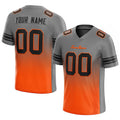 custom authentic drift fashion football jersey gray-orange