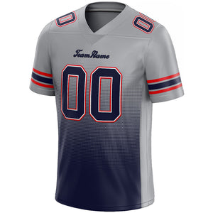 custom authentic drift fashion football jersey navy-gray