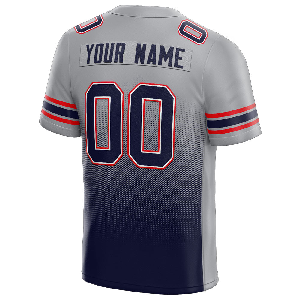 custom authentic drift fashion football jersey gray-navy