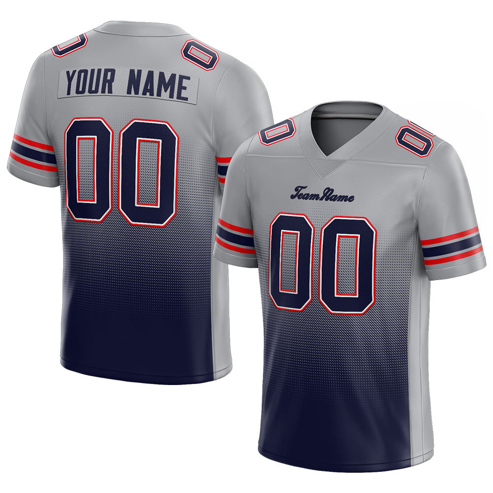 custom authentic drift fashion football jersey navy-gray