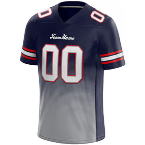 custom authentic drift fashion football jersey navy-gray