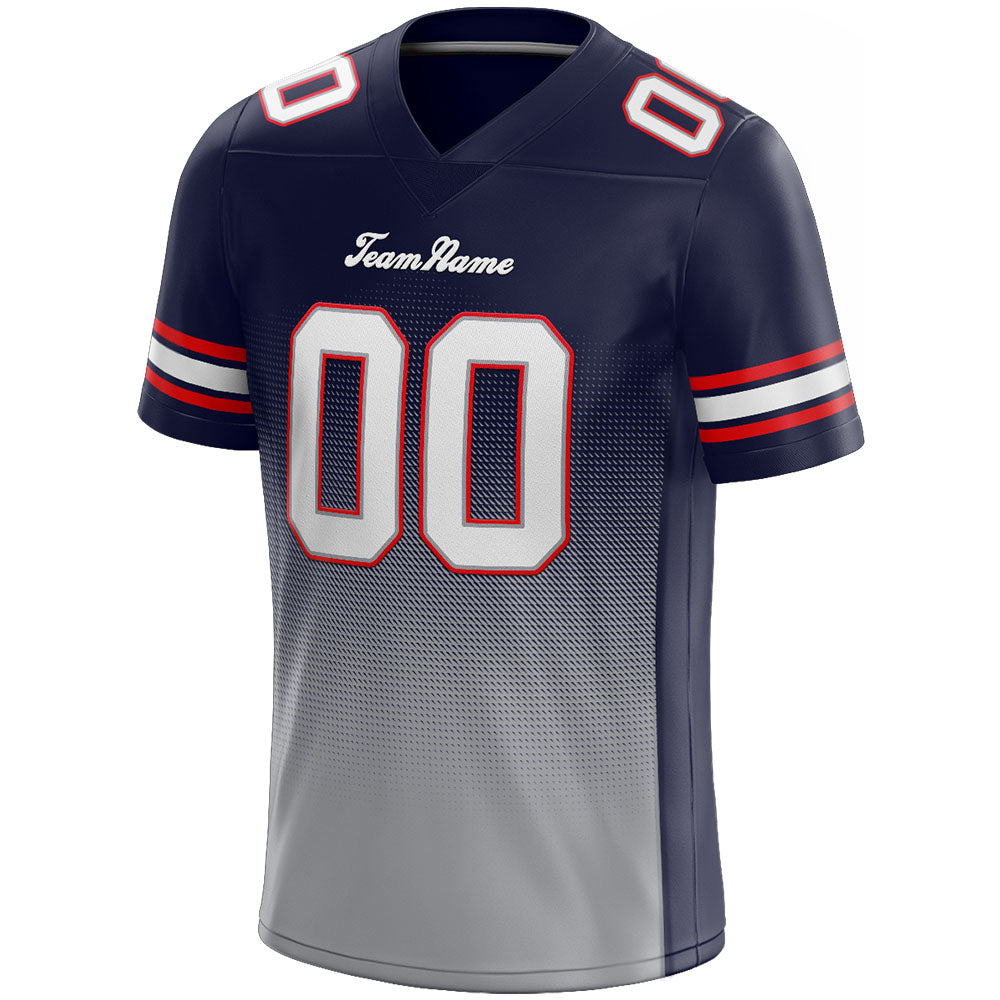 custom authentic drift fashion football jersey navy-gray
