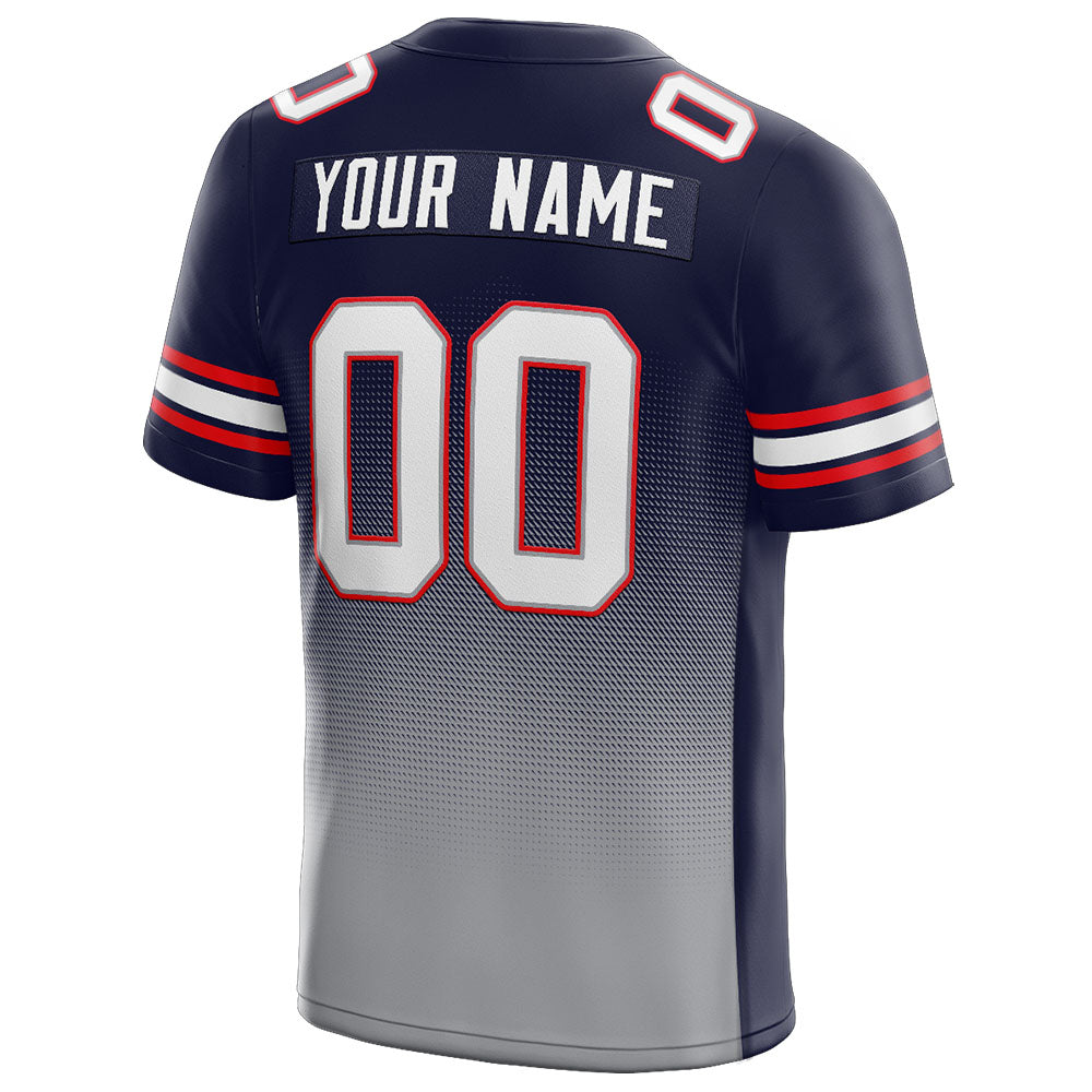 custom authentic drift fashion football jersey navy-gray