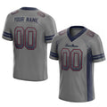 custom authentic drift fashion football jersey gray-navy mesh