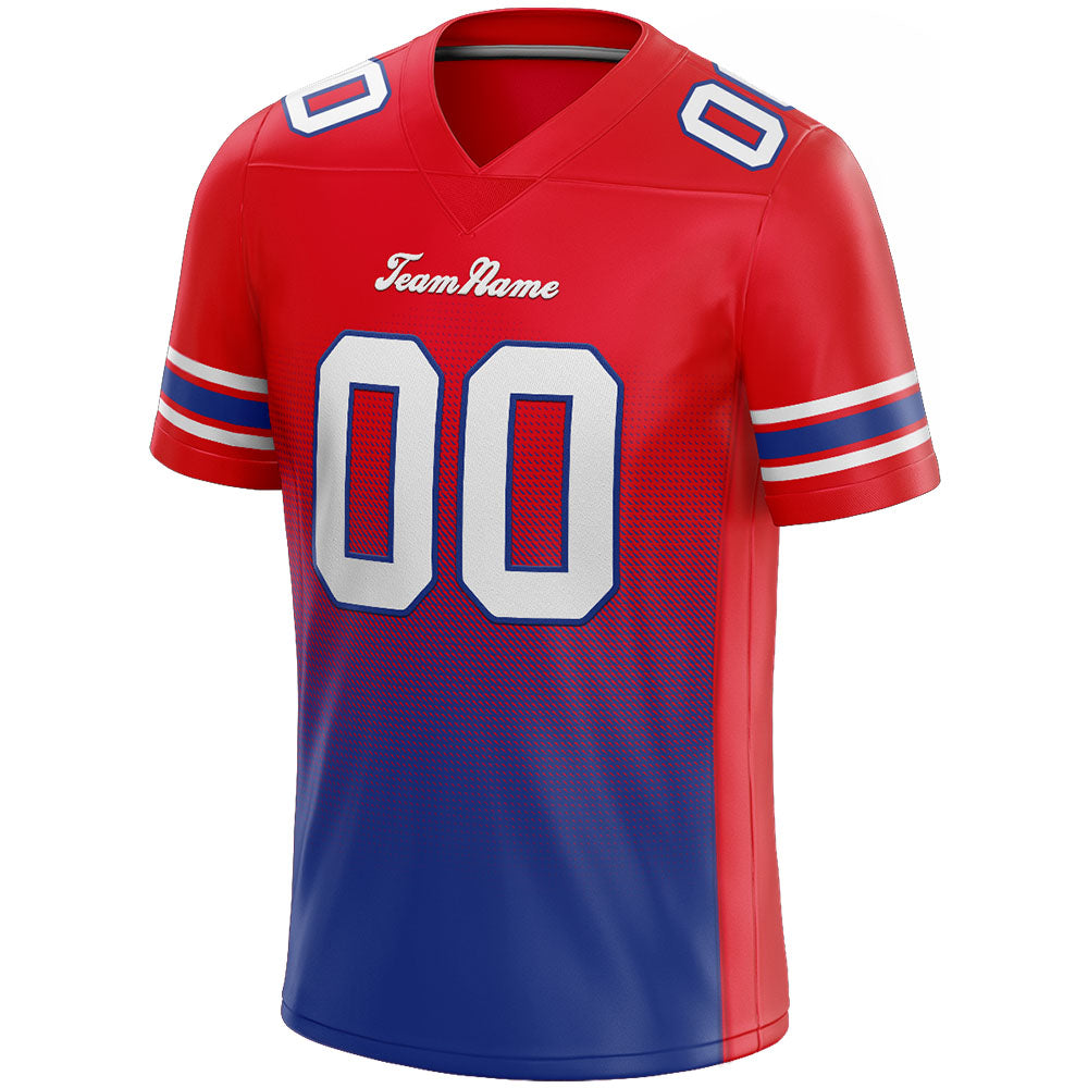 custom authentic drift fashion football jersey red-royal