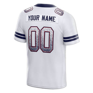 custom authentic drift fashion football jersey gray-navy mesh