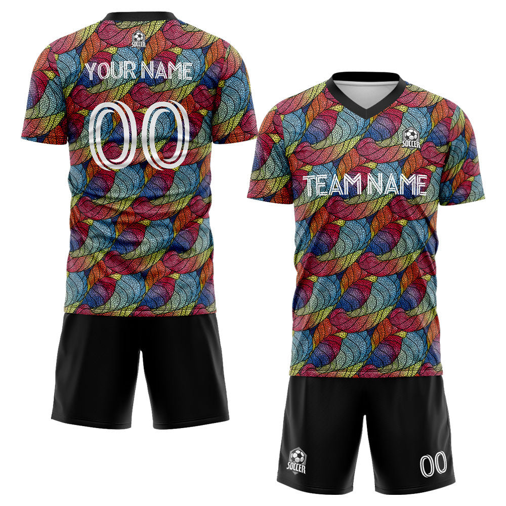 custom soccer uniform jersey kids adults personalized set jersey shirt black