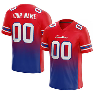 custom authentic drift fashion football jersey red-royal
