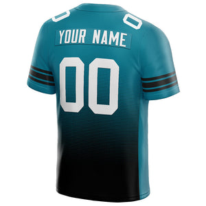 custom authentic drift fashion football jersey teal-black