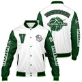 Chaquetas universitarias blancas y verdes personalizadas para hombres & mujeres y jóvenes & Chaquetas Letterman personalizadas