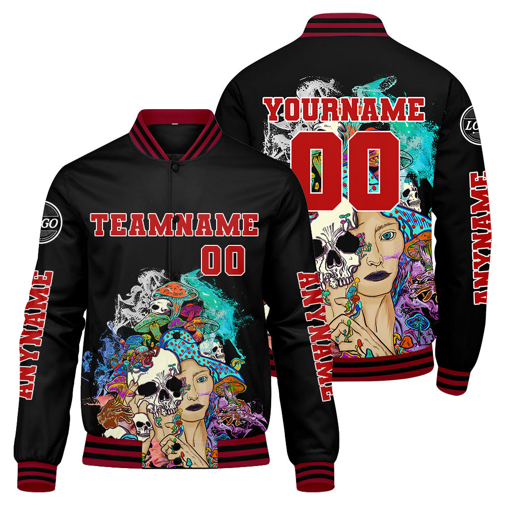 Chaquetas universitarias rojas personalizadas para hombres & mujeres y jóvenes & Chaquetas Letterman personalizadas