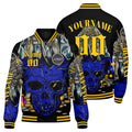 Chaquetas universitarias personalizadas de color amarillo real para hombres & mujeres y jóvenes & Chaquetas tipo Letterman personalizadas