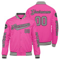 Chaquetas universitarias rosas personalizadas para hombres & mujeres y jóvenes & Chaquetas Letterman personalizadas