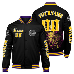 Chaquetas universitarias amarillas personalizadas para hombres & mujeres y jóvenes & Chaquetas Letterman personalizadas
