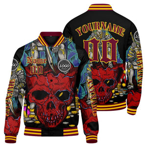 Chaquetas universitarias rojas personalizadas para hombres & mujeres y jóvenes & Chaquetas Letterman personalizadas