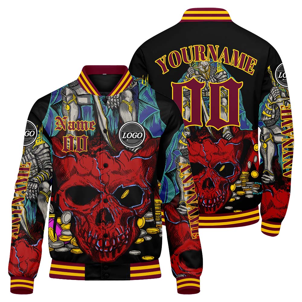 Chaquetas universitarias rojas personalizadas para hombres & mujeres y jóvenes & Chaquetas Letterman personalizadas