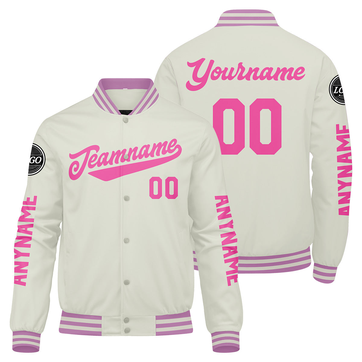 Chaquetas universitarias color crema personalizadas para hombres & mujeres y jóvenes & Chaquetas Letterman personalizadas