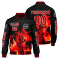 Chaquetas universitarias negras personalizadas para hombres & mujeres y jóvenes & Chaquetas Letterman personalizadas