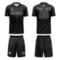 Conjunto personalizado de camiseta negra de uniforme para niños y adultos
