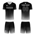 Conjunto personalizado de camiseta & uniforme blanco y negro para niños y adultos