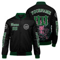 Chaquetas universitarias verdes personalizadas para hombres & mujeres y jóvenes & Chaquetas Letterman personalizadas