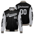 Chaquetas universitarias personalizadas en gris & negro y crema para hombres & mujeres y jóvenes & Chaquetas Letterman personalizadas