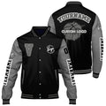 Chaquetas universitarias personalizadas en negro y gris mate para hombres & mujeres y jóvenes & Chaquetas Letterman personalizadas
