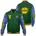 Chaquetas universitarias personalizadas de color verde y azul para hombres & mujeres y jóvenes & Chaquetas Letterman personalizadas