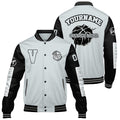 Chaquetas universitarias personalizadas en gris y negro para hombres & mujeres y jóvenes & Chaquetas Letterman personalizadas